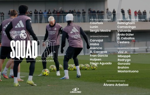 开云中国-皇马客战黄潜大名单：姆巴佩、维尼修斯领衔，罗德里戈复出